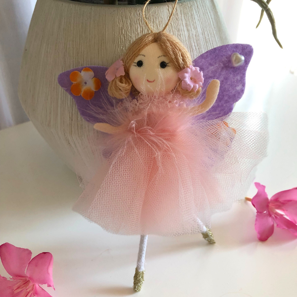 Handmade Butterfly and Flower Dolls