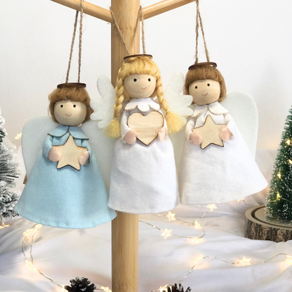 Handmade Guardian Angel Ornaments and Angel Tree Toppers