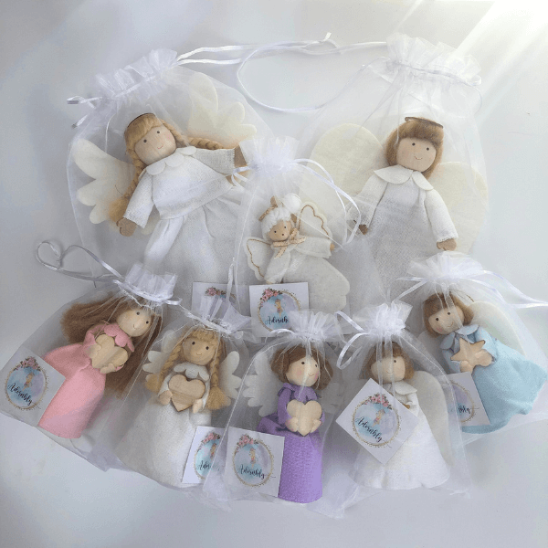 Handmade Guardian Angel Ornaments and Angel Tree Toppers