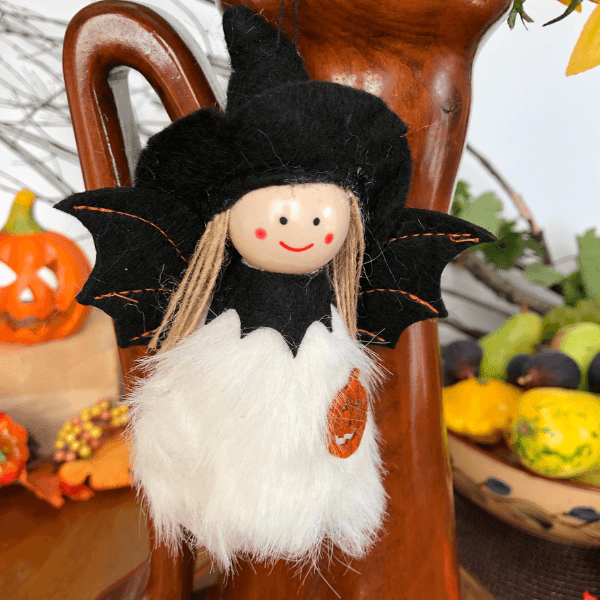 Smiling Halloween Witch Dolls