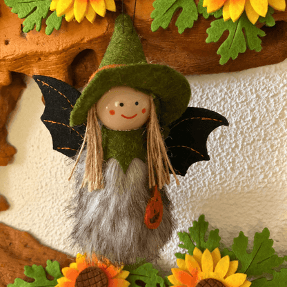 Smiling Halloween Witch Dolls