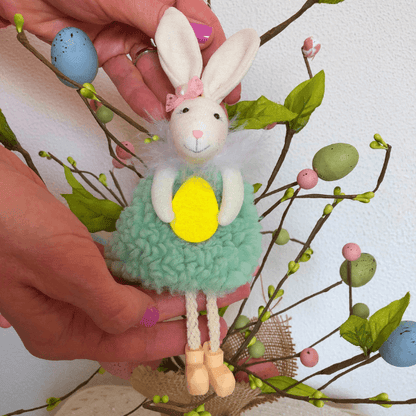 Handcrafted Easter Bunny Hanging Ornaments