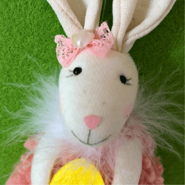 Handcrafted Easter Bunny Hanging Ornaments