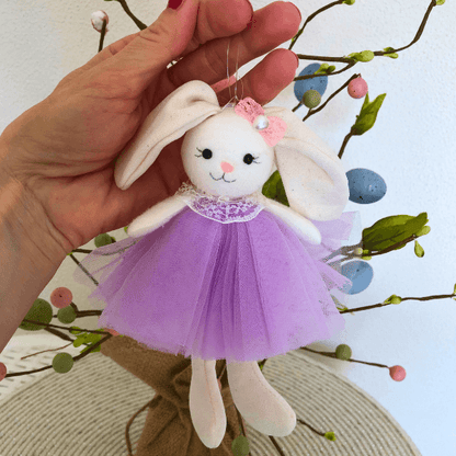 Handcrafted Easter Bunny Hanging Ornaments