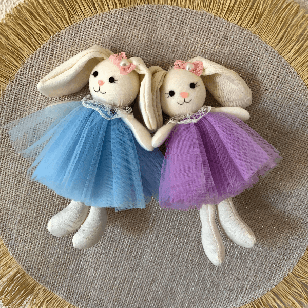 Handcrafted Easter Bunny Hanging Ornaments