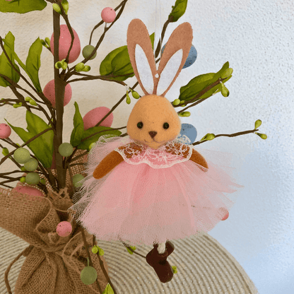 Handcrafted Easter Bunny Hanging Ornaments