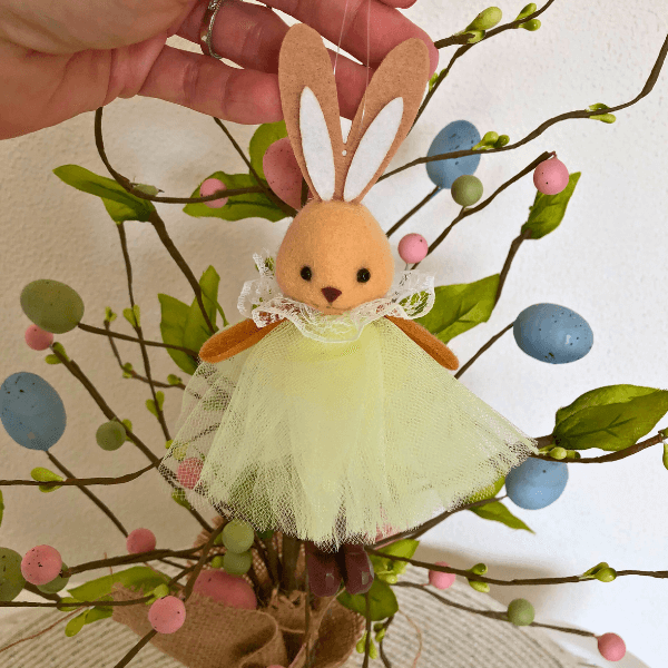 Handcrafted Easter Bunny Hanging Ornaments