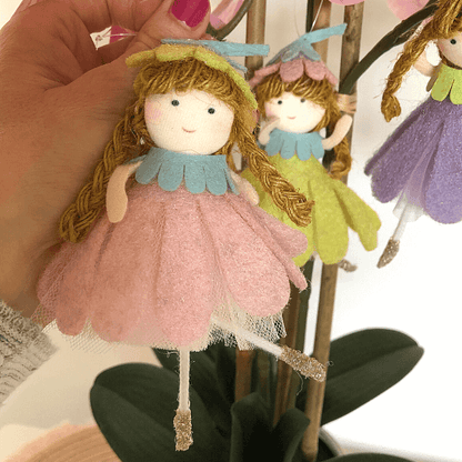 Handmade Flower Doll Ornaments