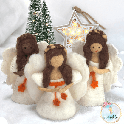 Handmade Wool Felt Angels