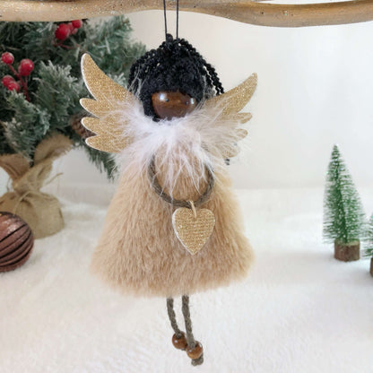 Handmade Christmas Brown Angels