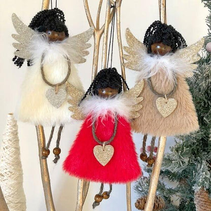 Handmade Christmas Brown Angels